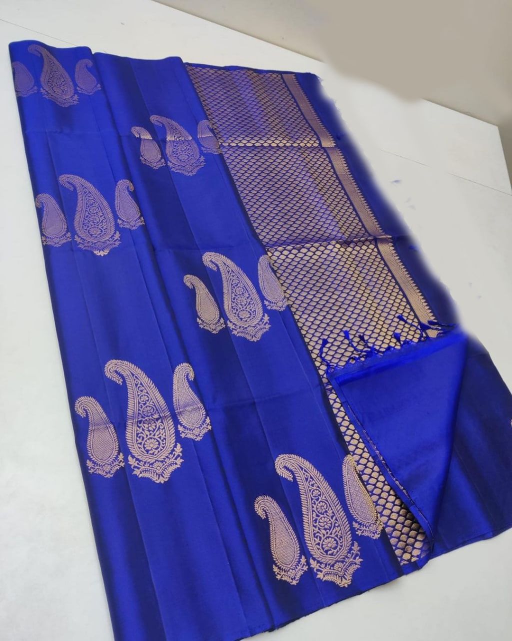 Ritika Gold Zari Designer Pure Lichi Kanchipuram Silk Sarees